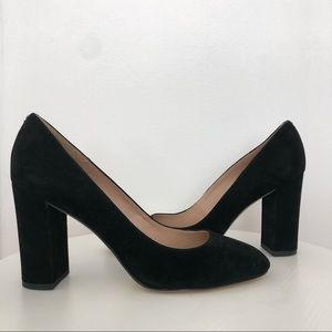 Sam Edelman Stillson Black Suede Heel Pumps